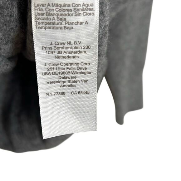 J.Crew Extra Soft Heathered Crew Neck Sweater Top Gray Medium - Picture 6 of 8